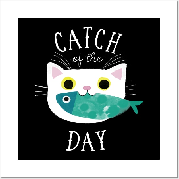 Catch of the Day Wall Art by Planet Cat Studio